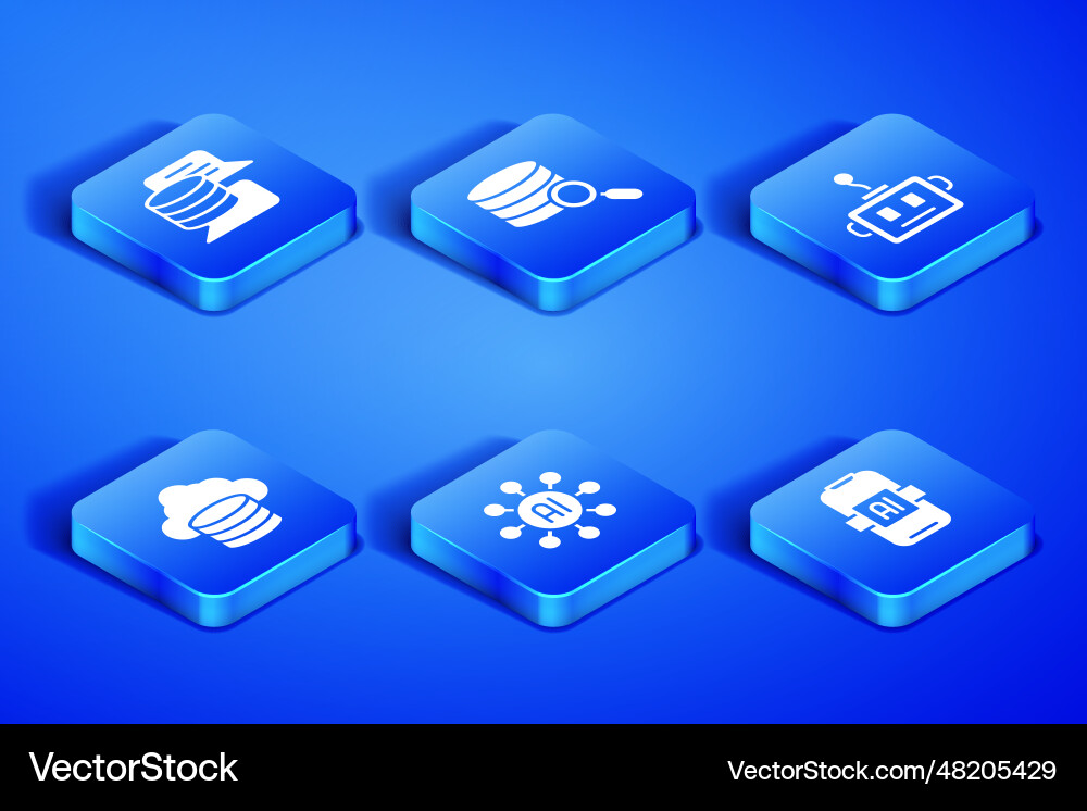 Künstliche Intelligenz ai Server Daten neural Künstliche Intelligenz ai Server Daten neural Vektorbild