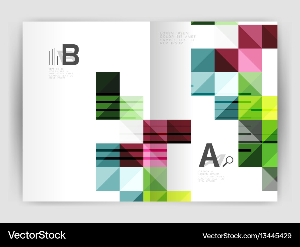 Square minimalistic abstract background Vector Image