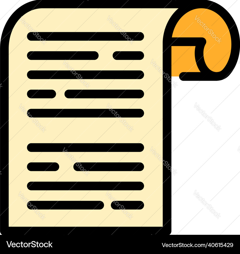 Writing message icon color outline vector image