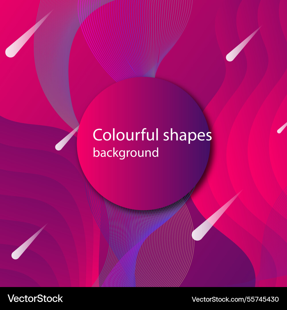 Gradient liquid shapes background vector image