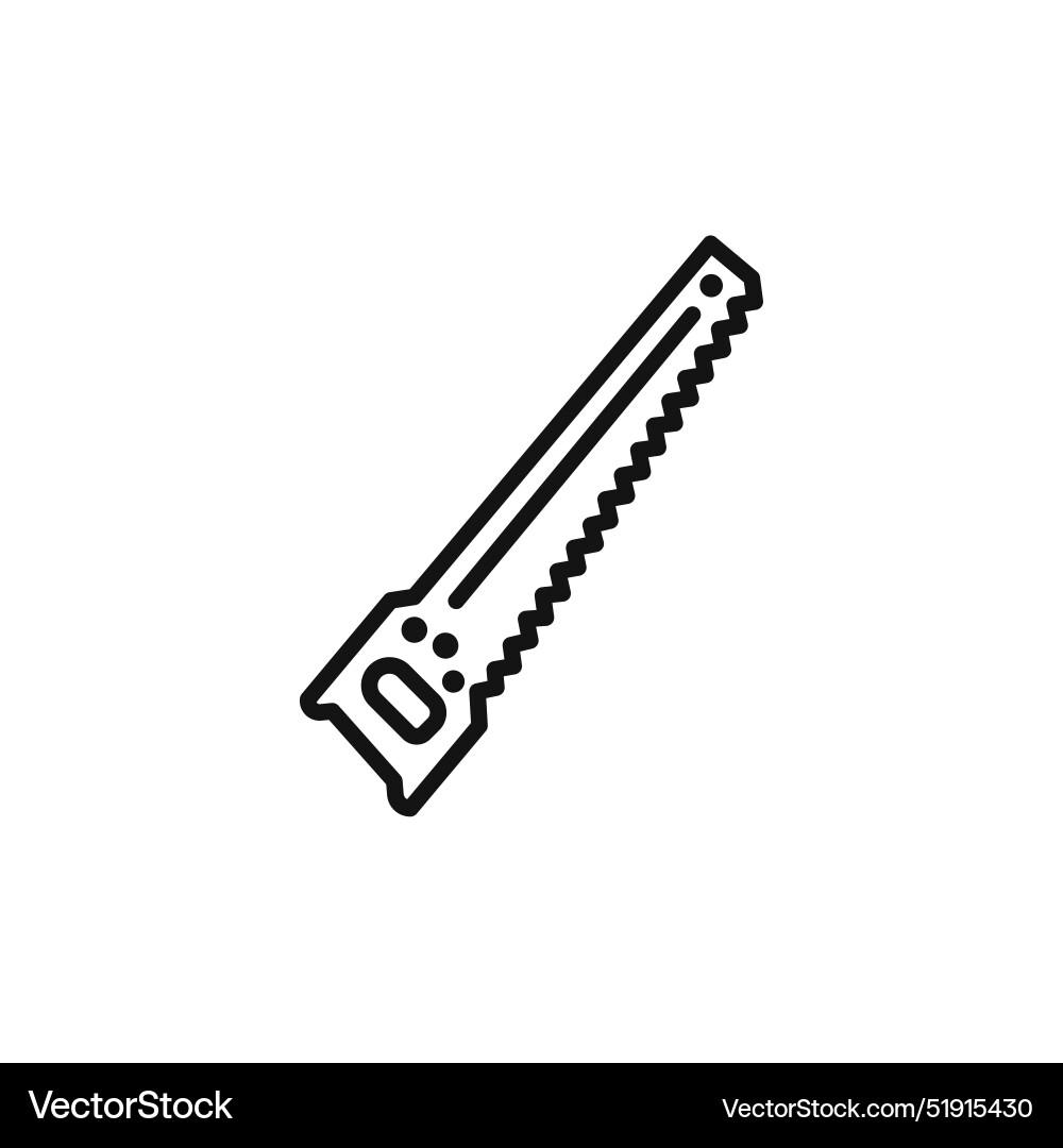 Hacksaw icon set collection for web Hacksaw icon set collection for web Vector Image