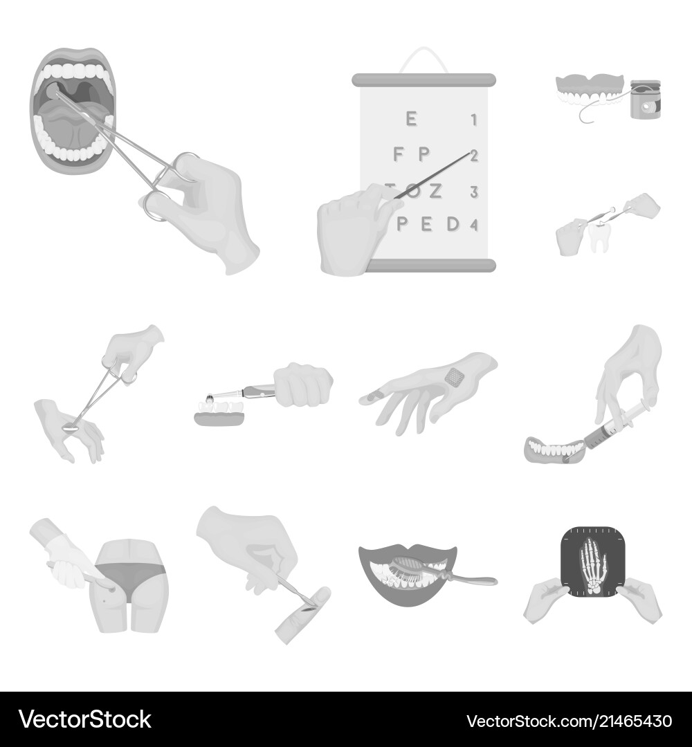 Manipulation by hands monochrome icons in set Vector Image