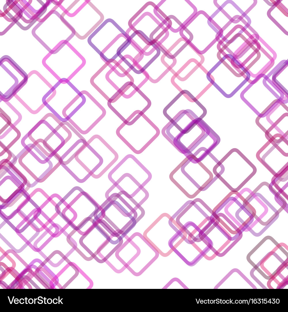Seamless geometrical square background pattern vector image