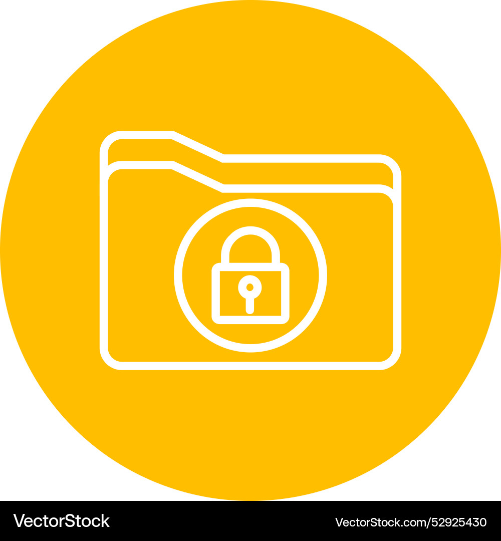 Secure folder icon design Vector Image