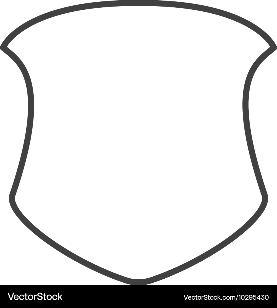 Shield frame security label design Vector Image