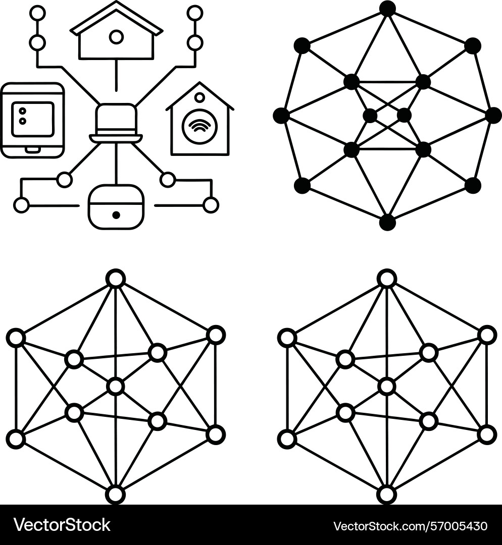 Smart home and network concepts represented Smart home and network concepts represented Vector Image