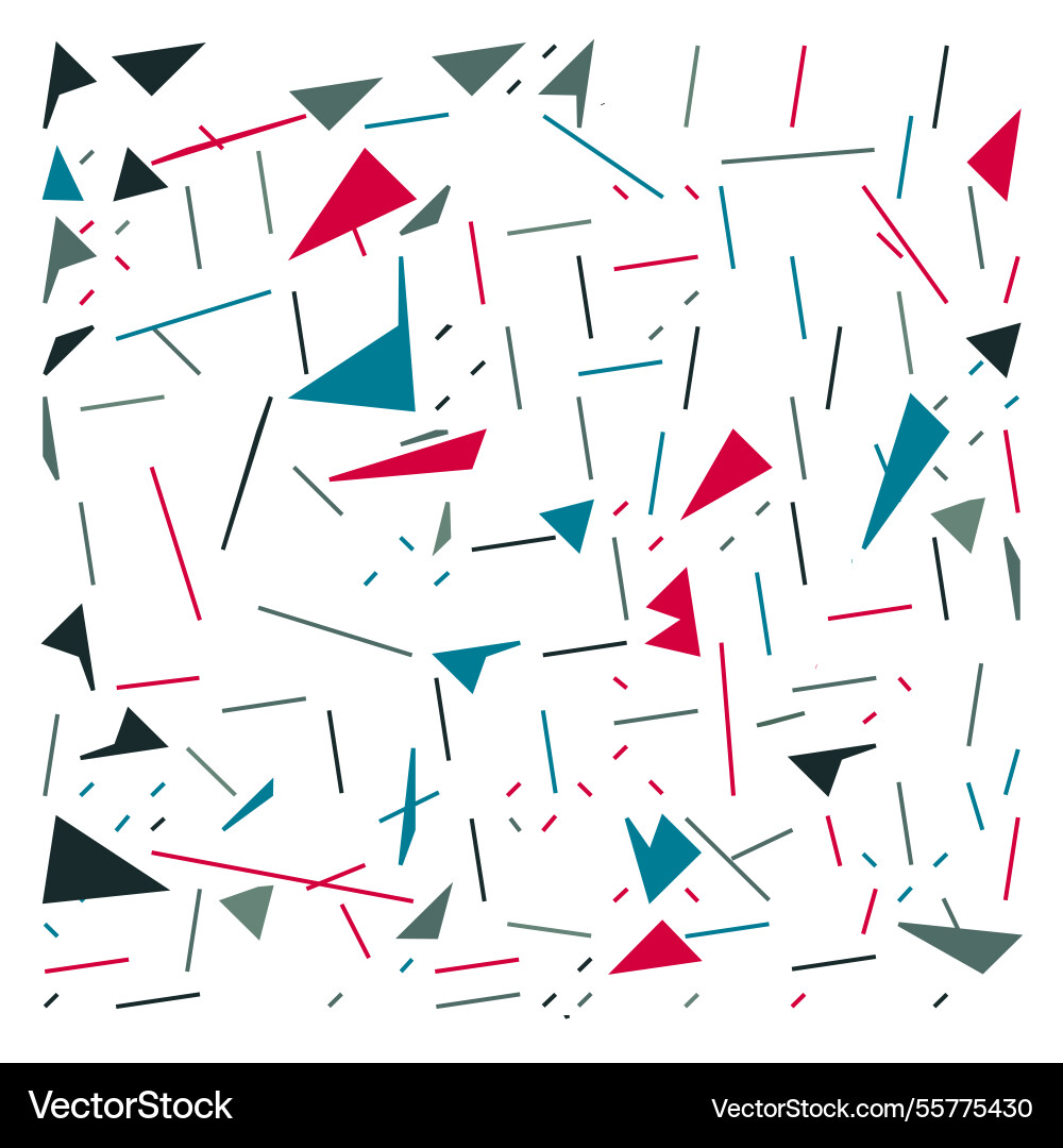 Triangular geometric print texture vector image