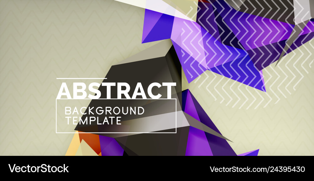 Triangular low poly background design Triangular low poly background design Vector Image