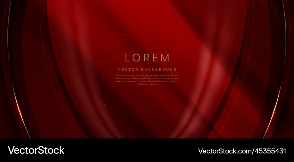 Abstract 3d curved red shape on background Abstract 3d curved red shape on background Vector Image