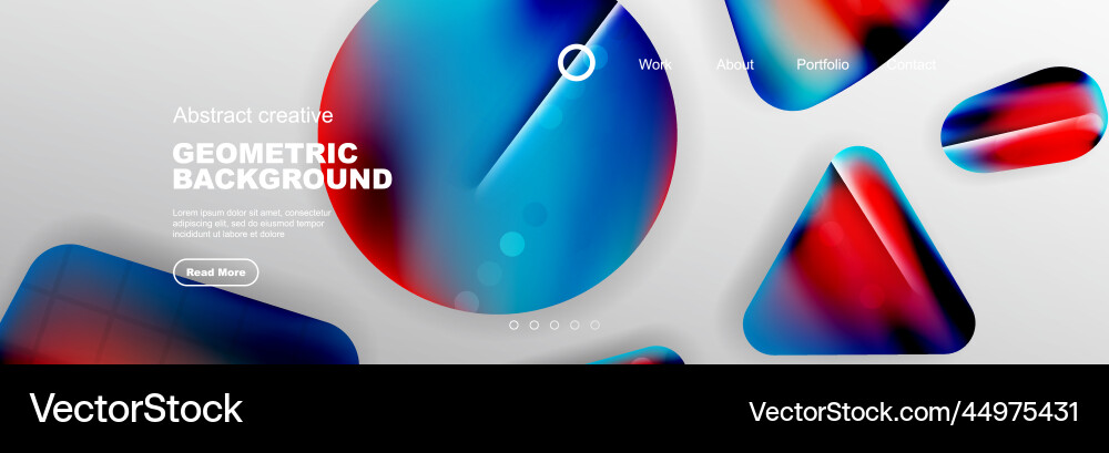 Abstract background for your landing page design Vector Image