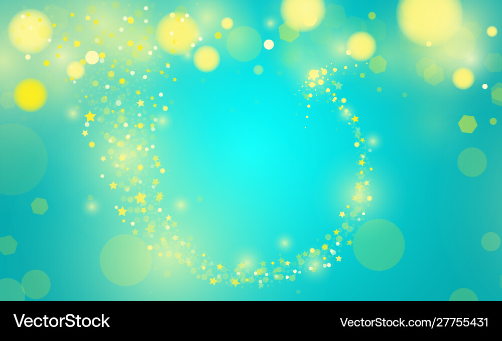 Arrow abstract bokeh light gold color with soft Vector Image