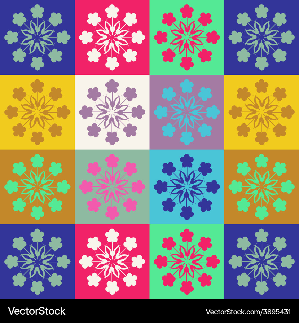 Cheerful pattern spring patterns Vector Image