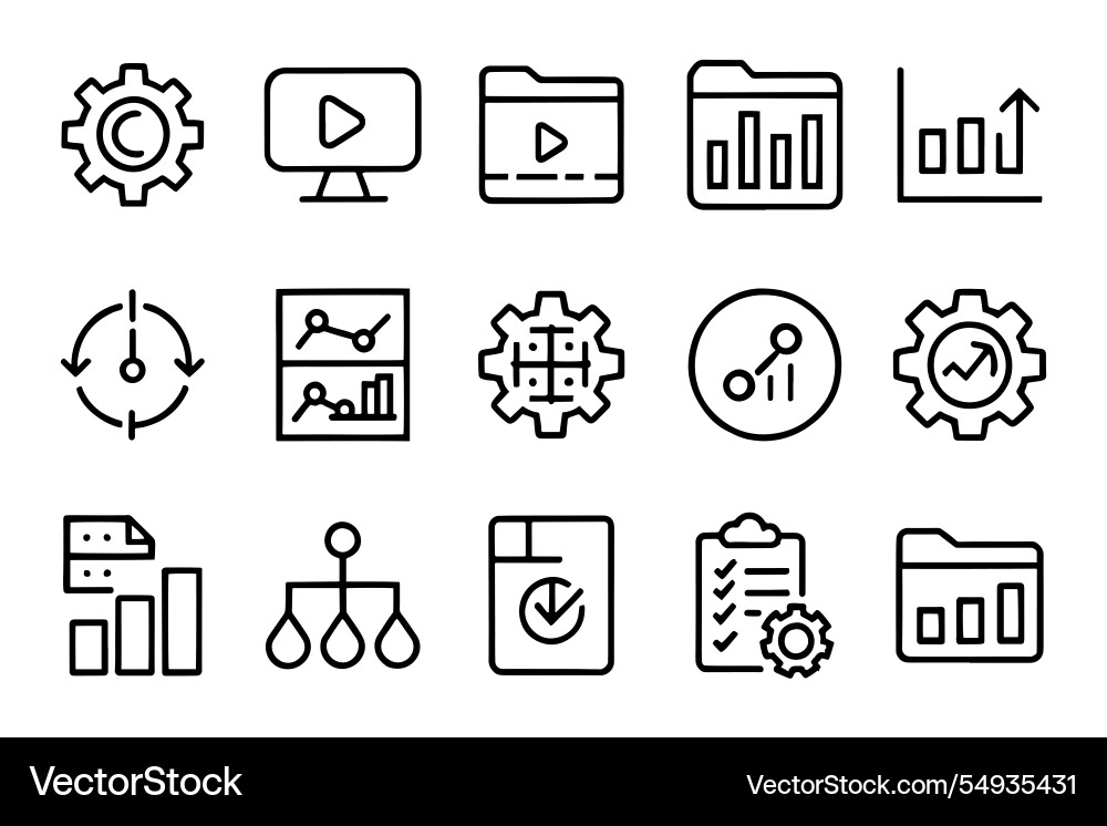 Data analytics process optimization backup Data analytics process optimization backup vector image