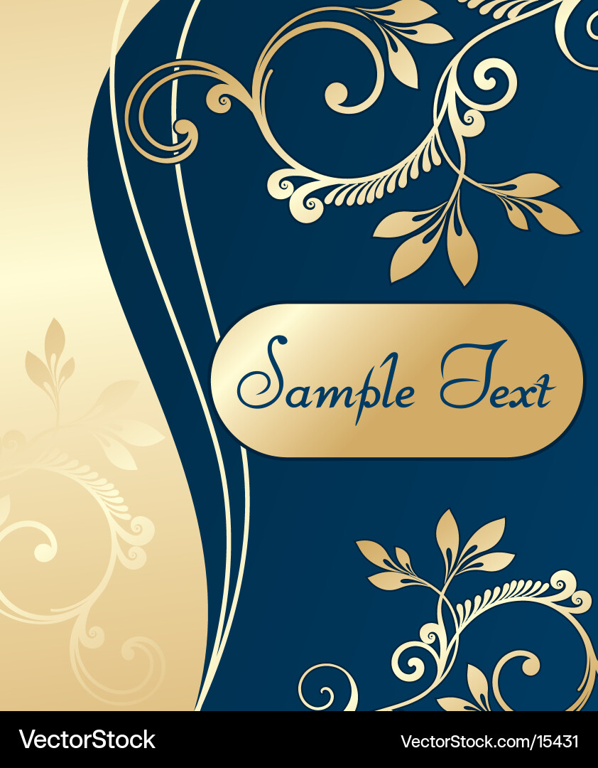 Elegant Floral Swirl Background Vector Image