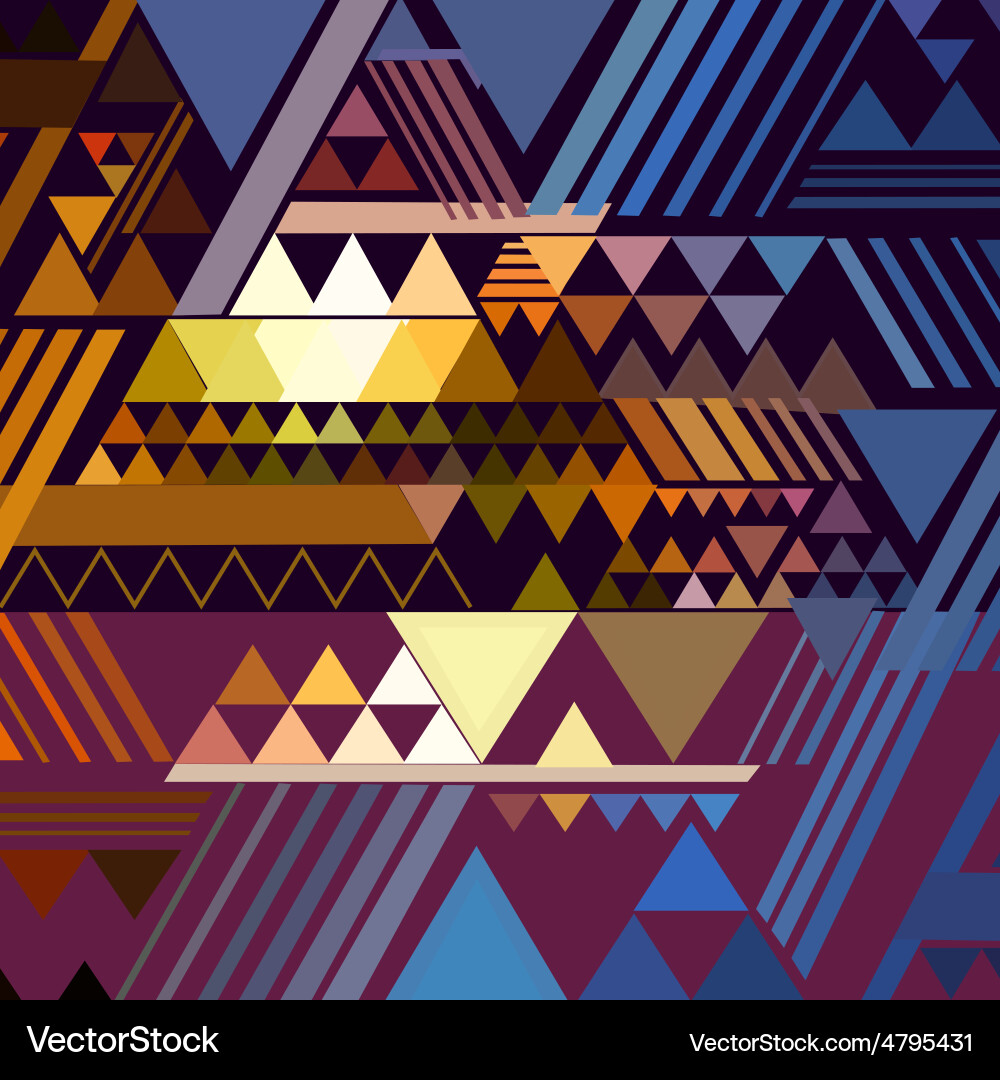 Geometric Triangle Pattern Background Vector Image