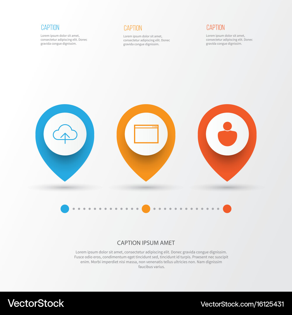 Internet icons set collection of program user Vector Image