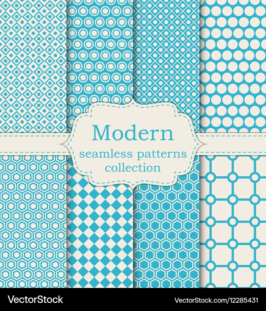 Set of seamless patterns Vector Image