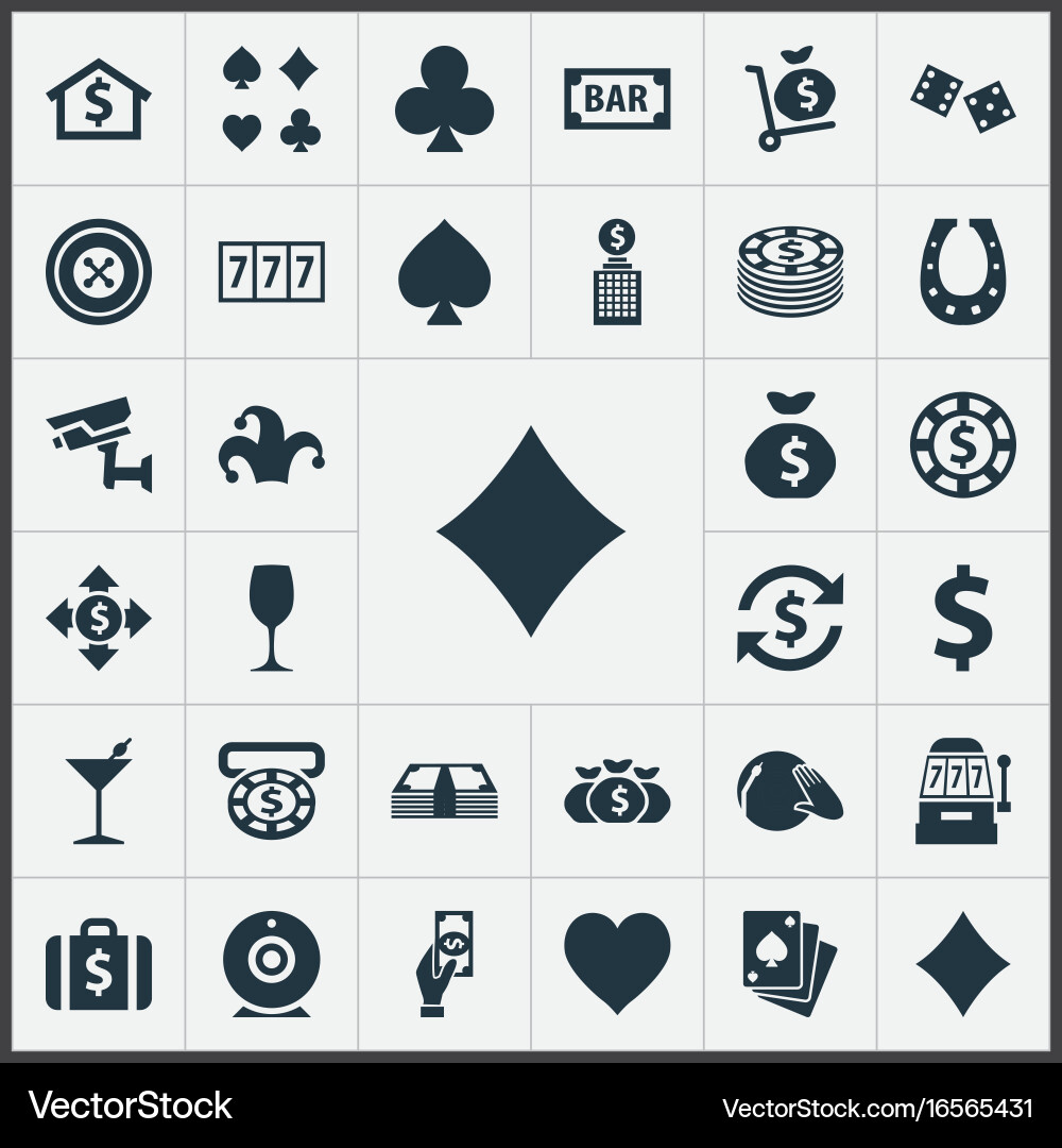 Set of simple icons element Vector Image