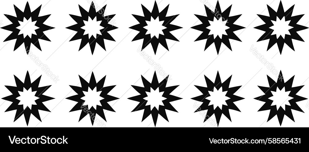 Starburst Grid - Intense Radiance Vector Image