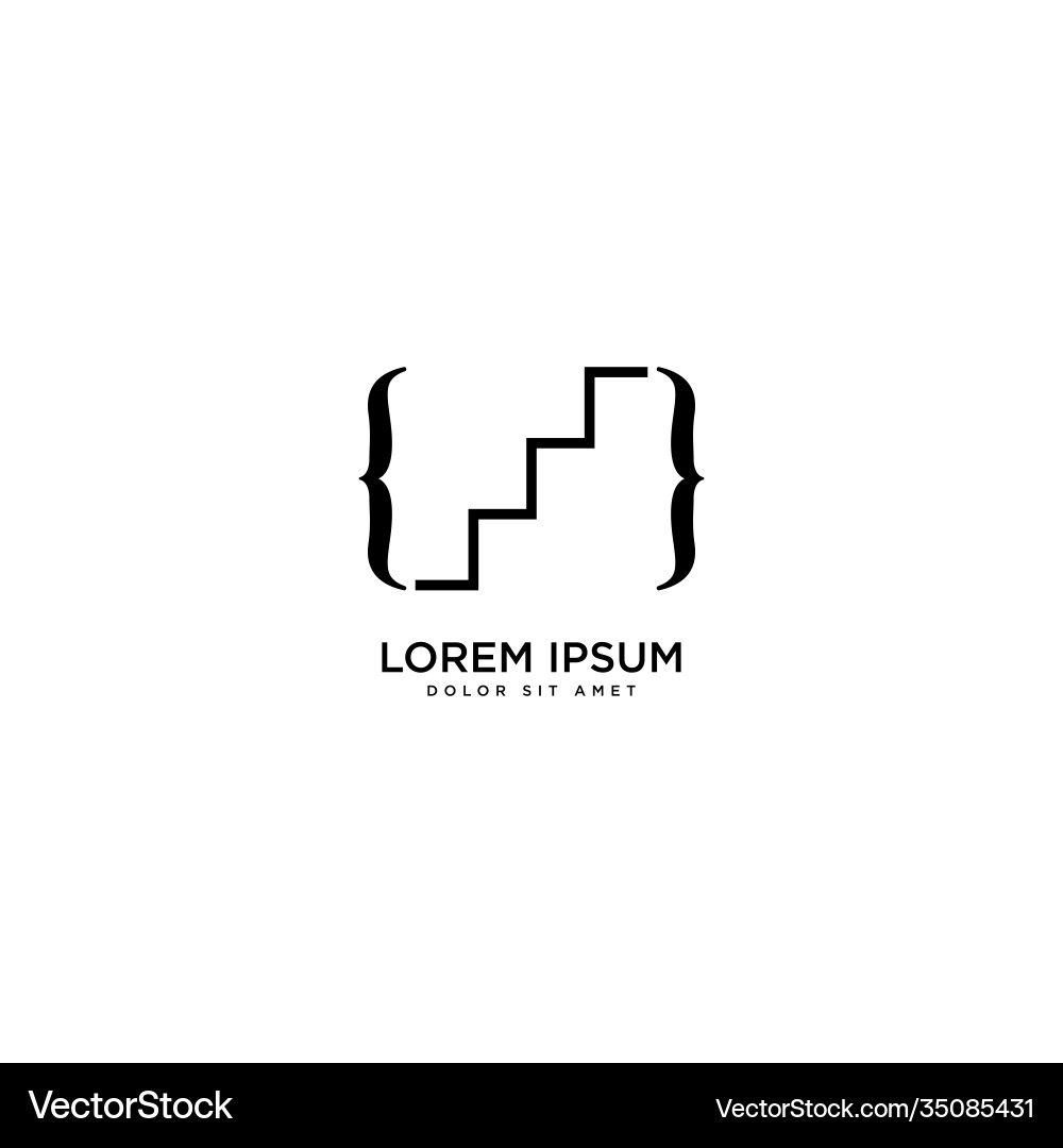 Step code design simple Step code design simple vector image