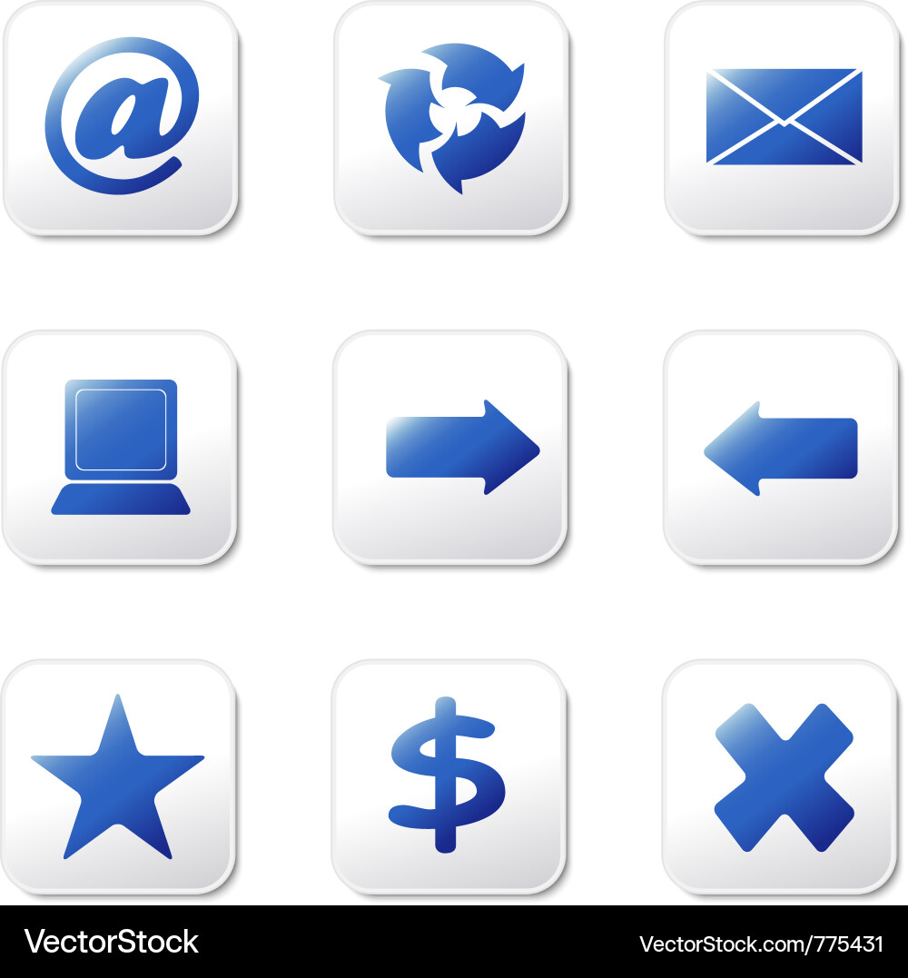 Web icons Vector Image