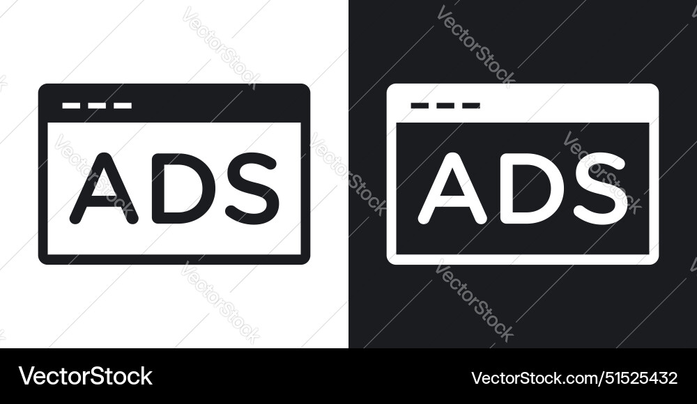 Ad icon Royalty Free Vector Image - VectorStock