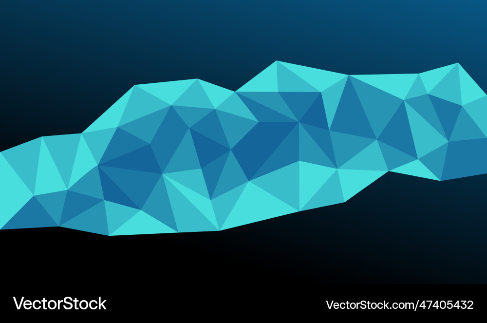 Gradient colorful low poly abstract modern vector image