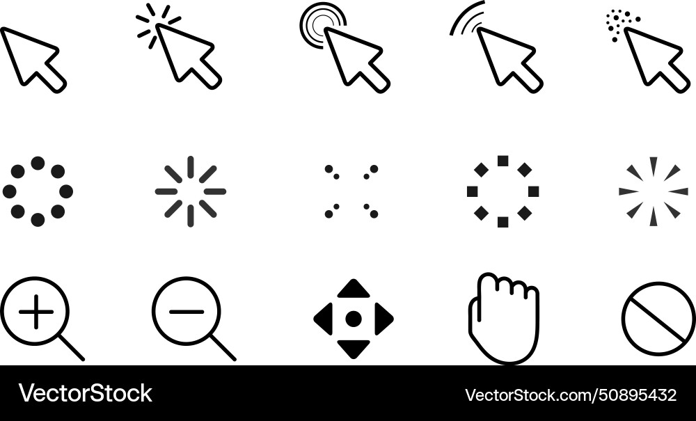 Pointer Cursor Computer Maus Icon Pointer Cursor Computer Maus Icon vektorbild