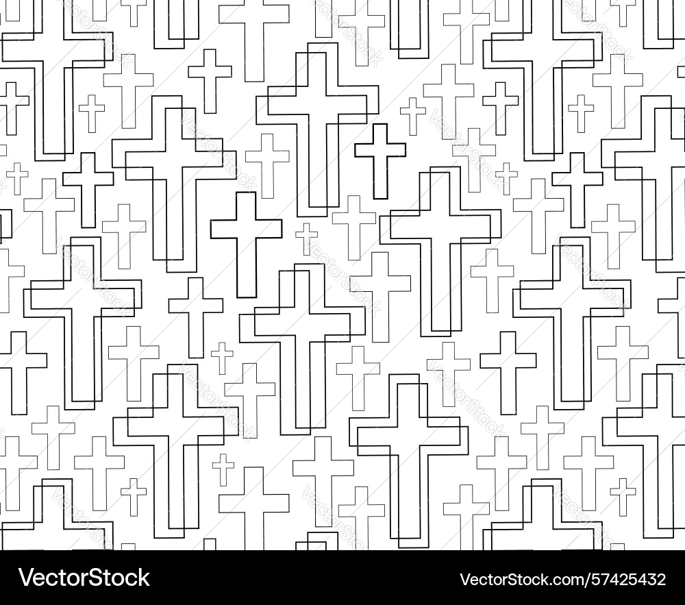 Seamless pattern of lines in the shape crosses Seamless pattern of lines in the shape crosses vector image