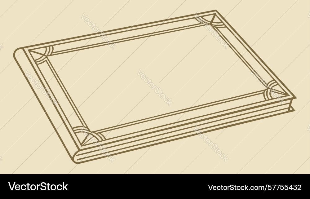 Stacked rectangular frames display layers design vector image
