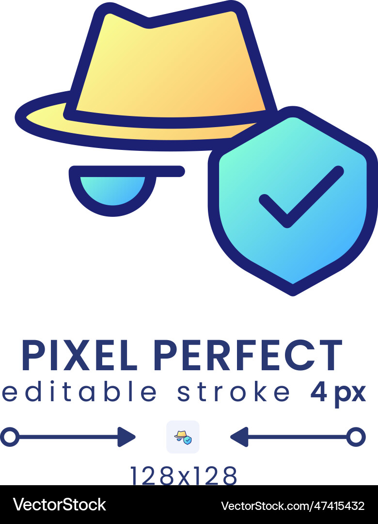 Virtual private network gradient fill desktop icon Vector Image
