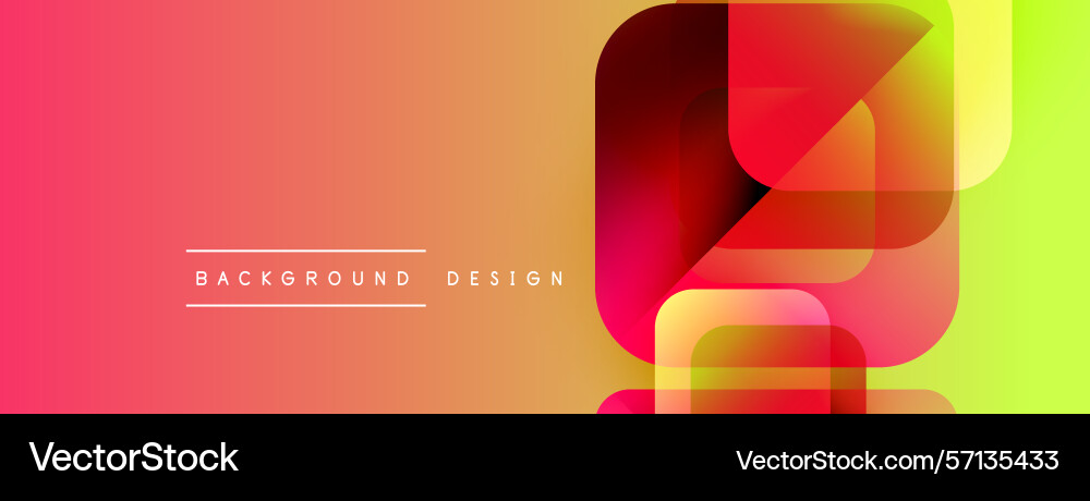 Abstract geometric shapes overlap creating Vector Image