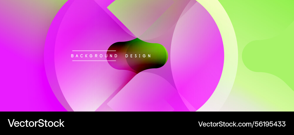 Abstract vibrant design features overlapping Abstract vibrant design features overlapping Vector Image