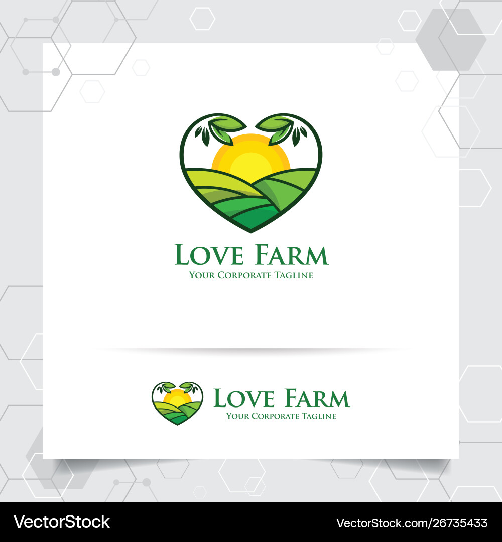 Agriculture logo design with concept leaves icon