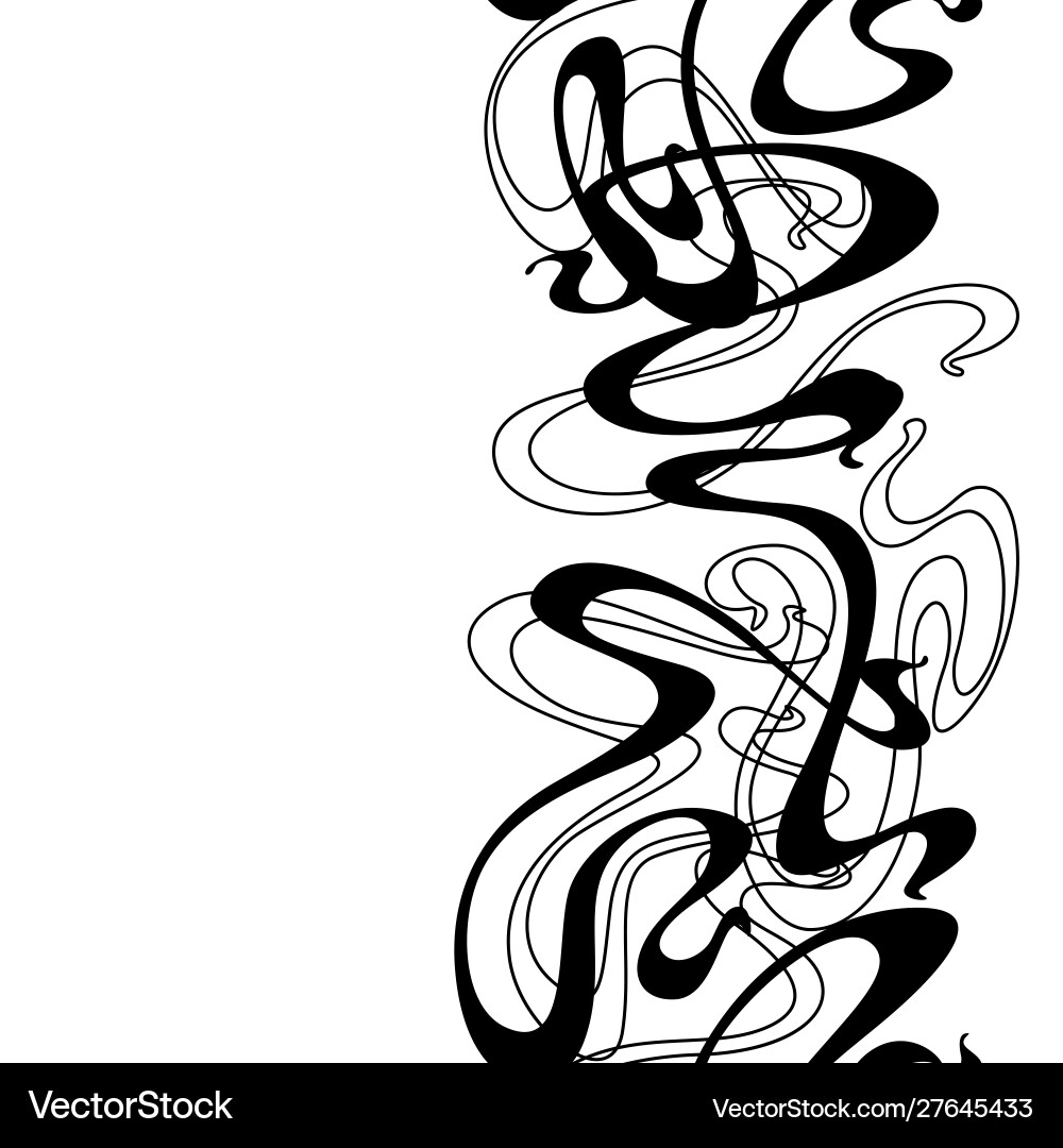 Art Nouveau Curl Pattern Vector Image