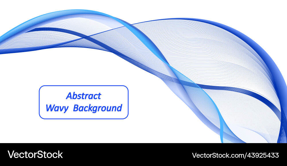 Blue wave swirl swoosh undulate dynamic curve Vector Image