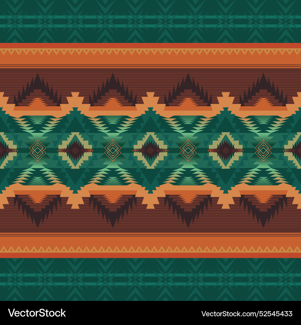 Ethnic geometric seamless pattern Royalty Free Vector Image