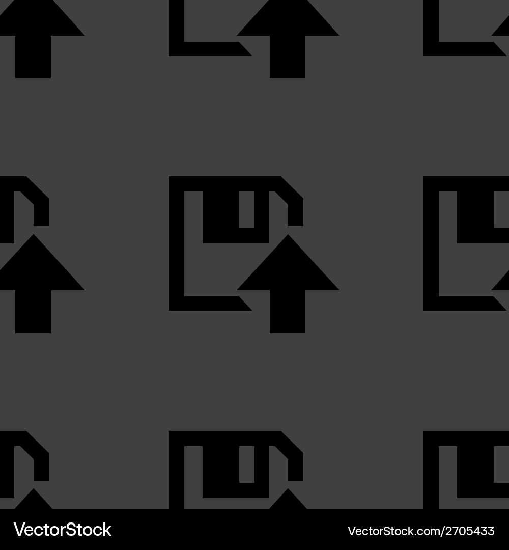 Floppy disk upload web icon flat design seamless vector image