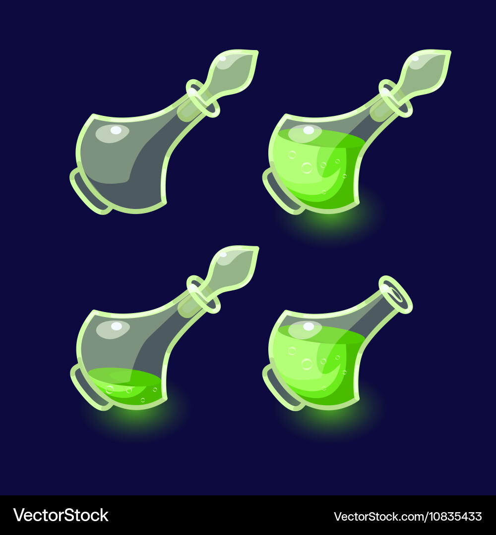 Game icon of magic elixir Vector Image
