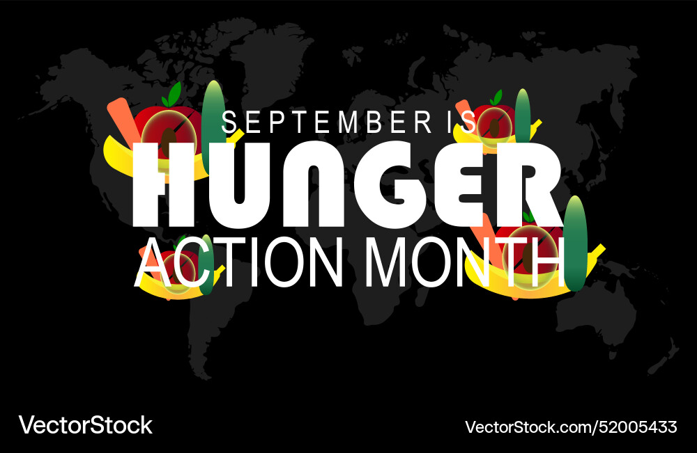Hunger action month Vector Image
