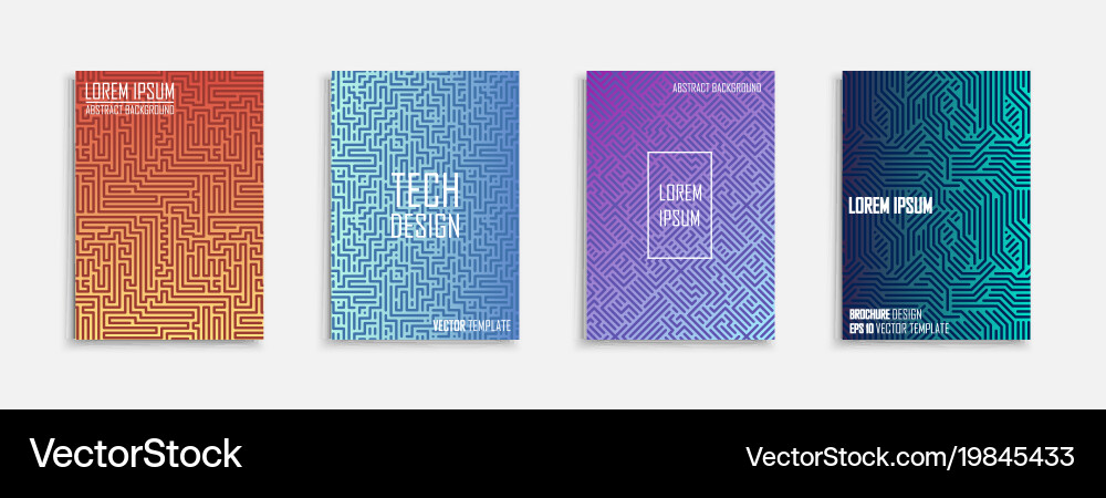 Tech Abstract Backgrounds Vector Image