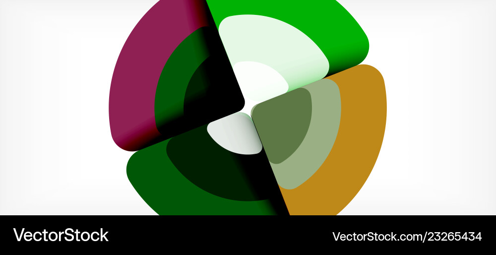 Abstract Circles and Triangles Background Vector Image