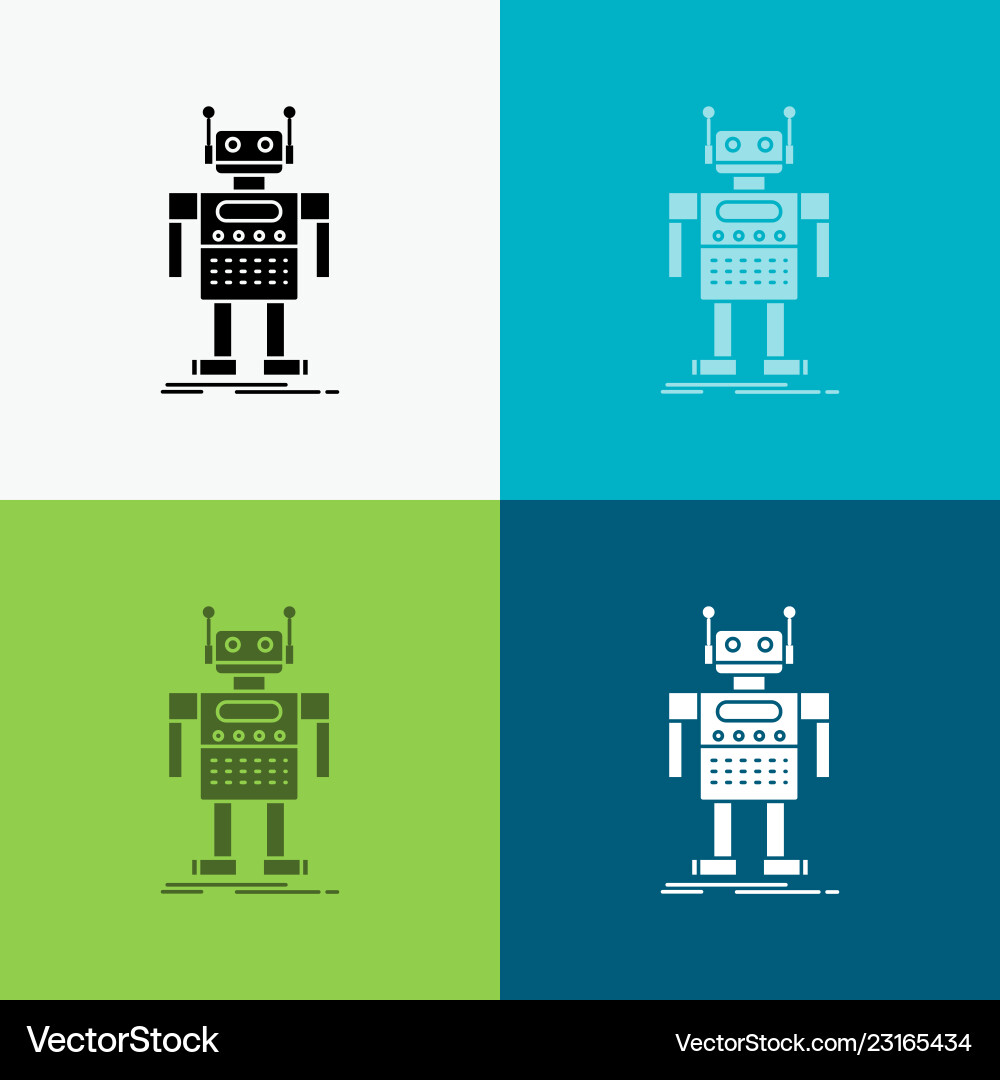 Android Robot Technology Icon Vector Image
