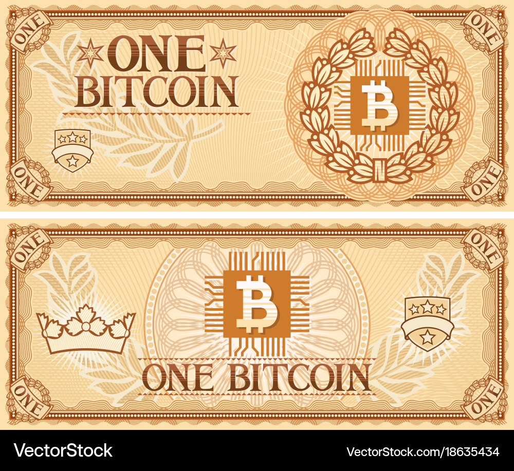 Bitcoin Abstract Money – Royalty-Free Vector | VectorStock