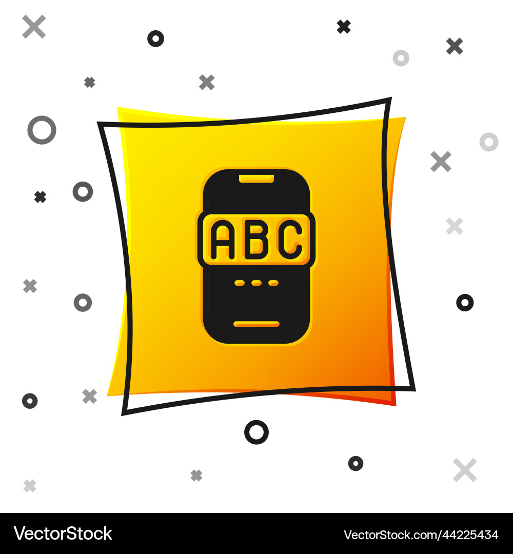 Black e-learning of different foreign languages Vector Image