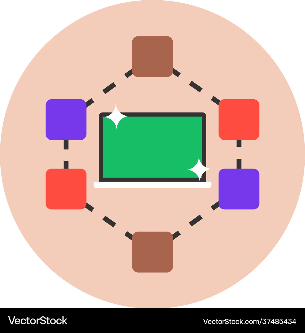 Computer network Vector Image