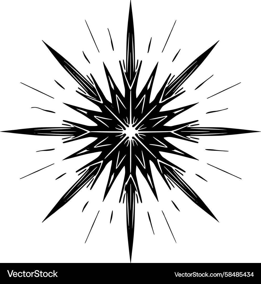Dynamic Starburst Pattern Vector Image