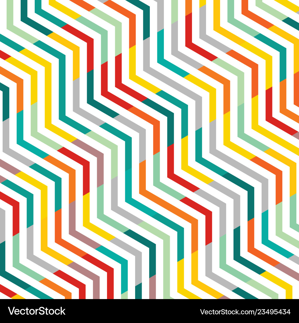 Dynamic Zigzag Pattern Vector Image