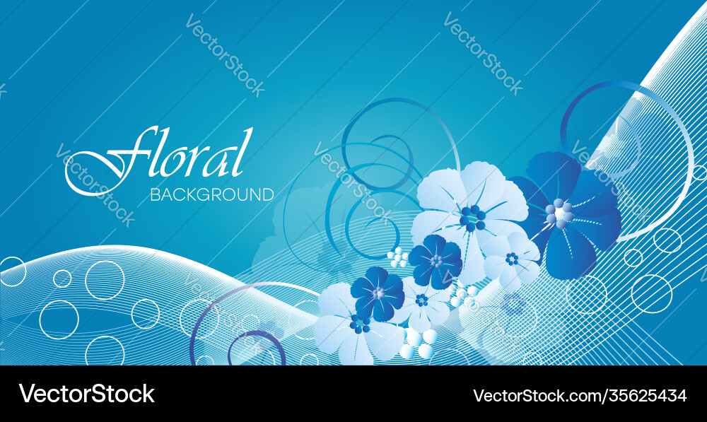 Floral gradient background with patterns Floral gradient background with patterns Vector Image