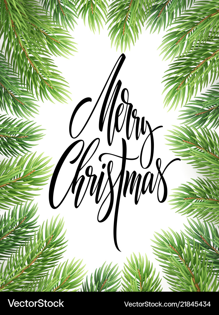 Frohe Weihnachten Hand gezeichnete Schrift in Tannenbaum Frohe Weihnachten Hand gezeichnete Schrift in Tannenbaum vektorbild